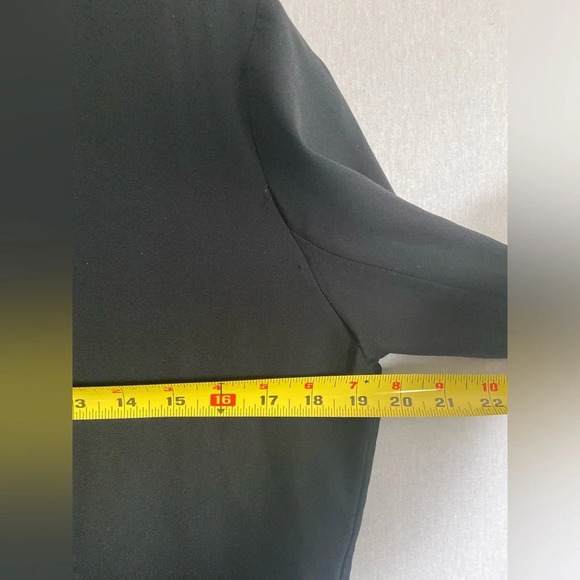 Monk & Lou tuxedo collar flowy draped one button jacket with pockets size S - Picture 12 of 13